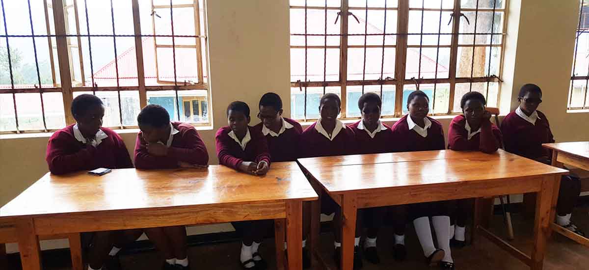 Classroom and latrines for hearing impaired children